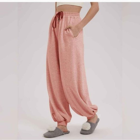 Nap pink balloon cotton sweatpants - Picture 2 of 10